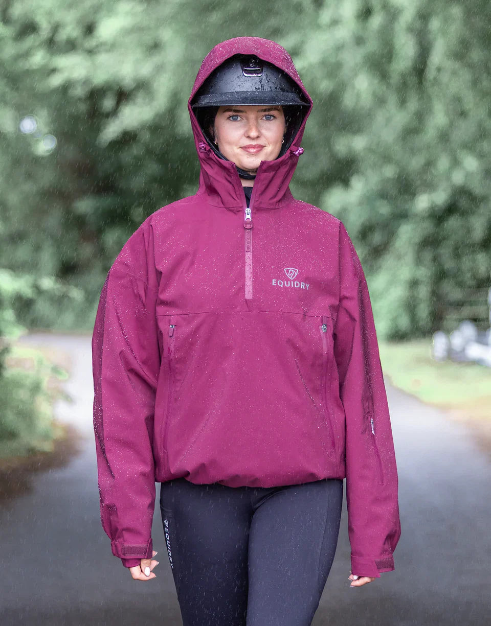 EquiDry Waterproof Storm Smock - Burgundy