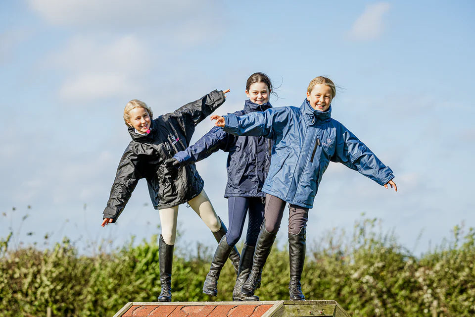 EquiDry Children's Shortie Waterproof Jacket - Navy