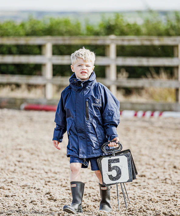 EquiDry Children's Shortie Waterproof Jacket - Navy