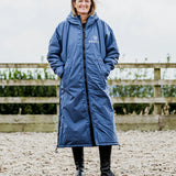 EquiDry Original Thick Fleece Coat - Steel Blue & Grey