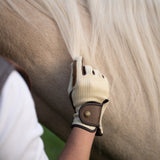 Riding Gloves, Ivory & Cognac