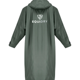 EquiDry Original Thick Fleece Coat - Black Forest Green & Grey