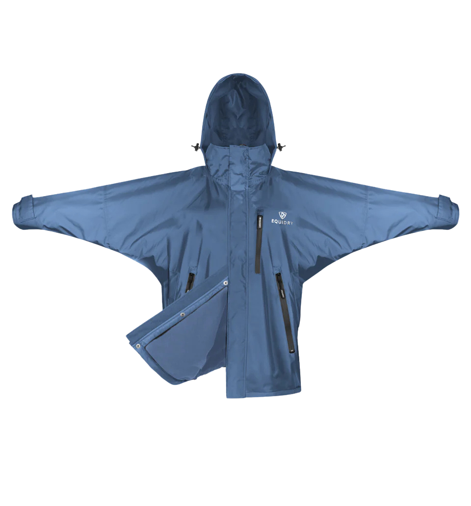 EquiDry Children's Shortie Waterproof Jacket - Blue