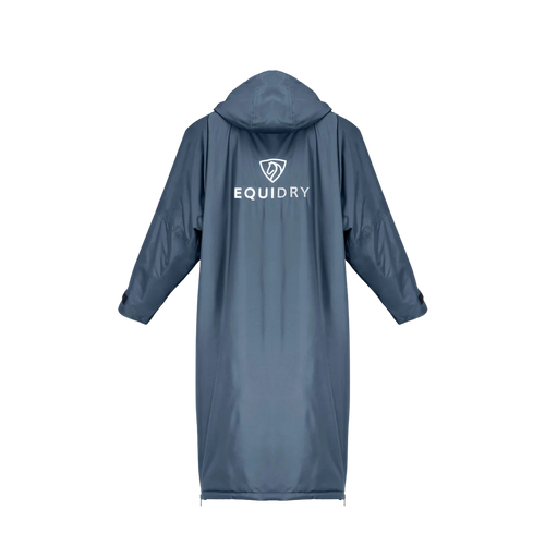 EquiDry Original Thick Fleece Coat - Steel Blue & Grey