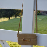 Wellington Wristlet Palomino Suede