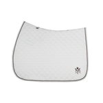 Daily Sport Jumper Saddle Pad in White with bamboo waffle lining by Sixteen Cypress.