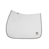 Daily Sport Jumper Saddle Pad in White with bamboo waffle lining by Sixteen Cypress.