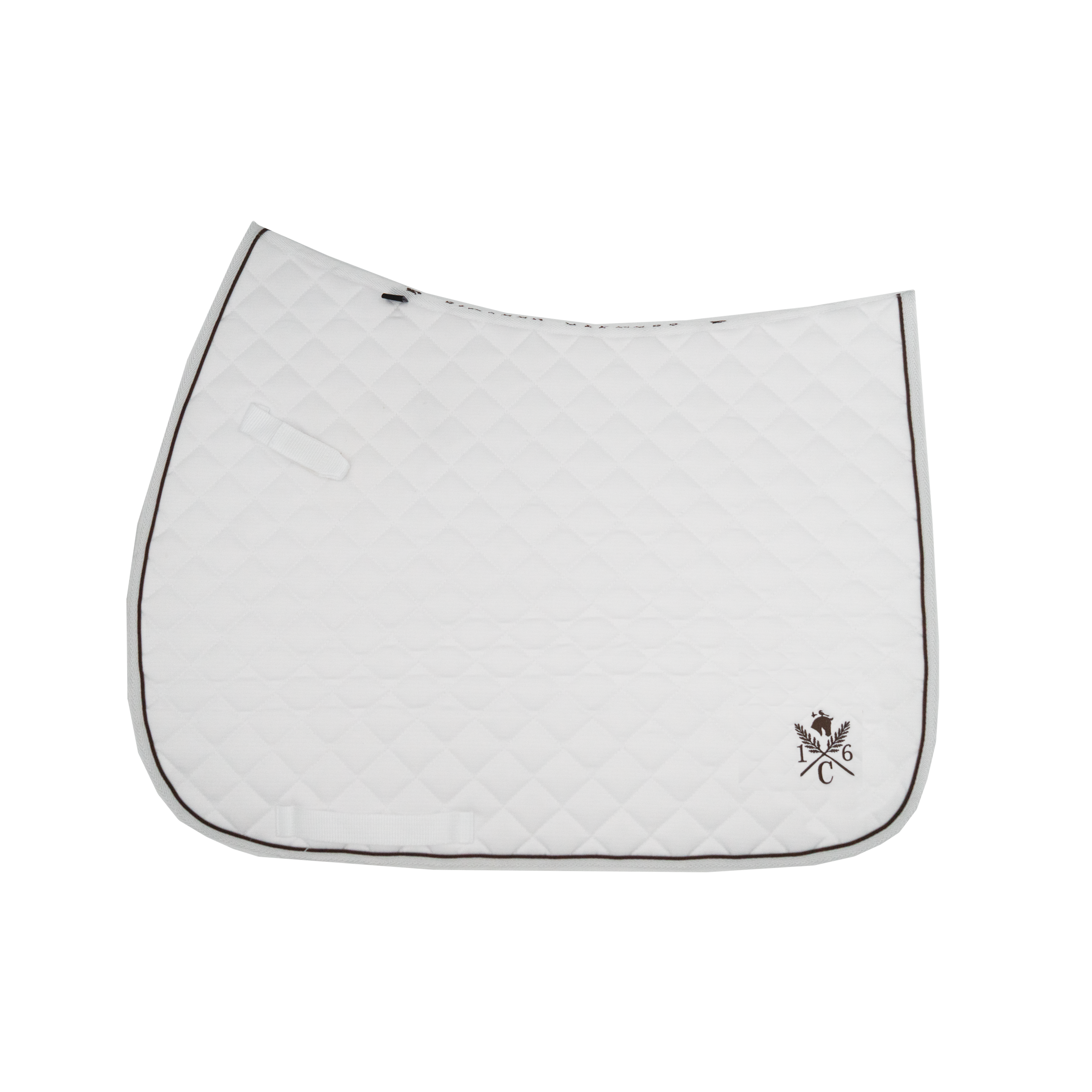 Daily Sport Jumper Saddle Pad in White with bamboo waffle lining by Sixteen Cypress.