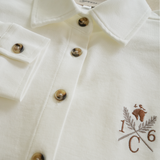 Sport Piqué Button Down Shirt - Natural White