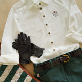 Sport Piqué Button Down Shirt - Natural White