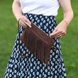 XL Wellington Wristlet Summer Fringe | Dark Chocolate