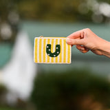 Horseshoe Stripe Small Beaded Pouch
