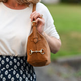 Bethany Bit Bag | Milk Chocolate Suede