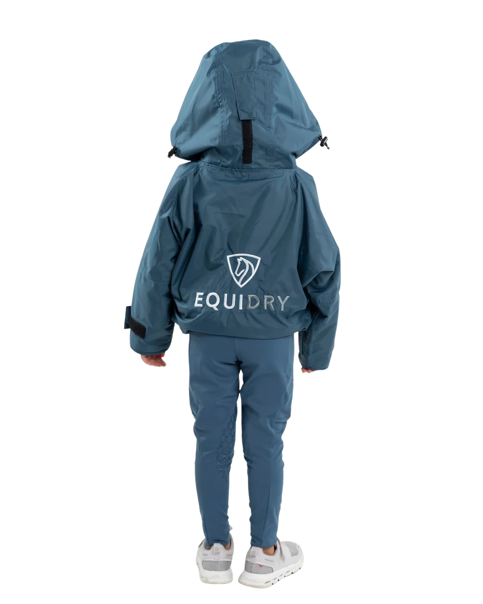 EquiDry Children's Shortie Waterproof Jacket - Blue