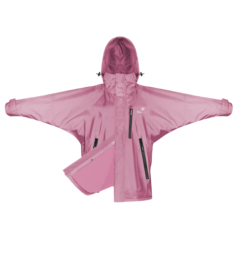EquiDry Children's Shortie Waterproof Jacket - Dusky Pink
