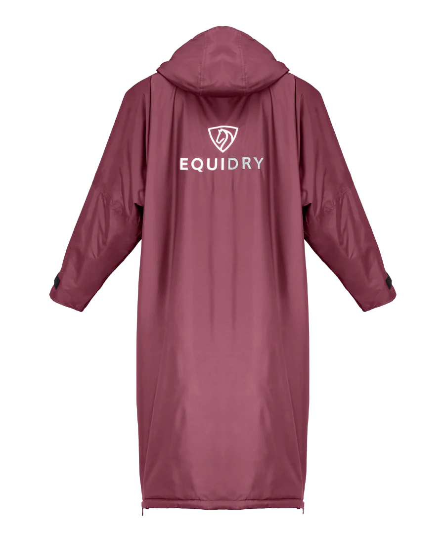 EquiDry Original Thick Fleece Coat - Plum & Grey
