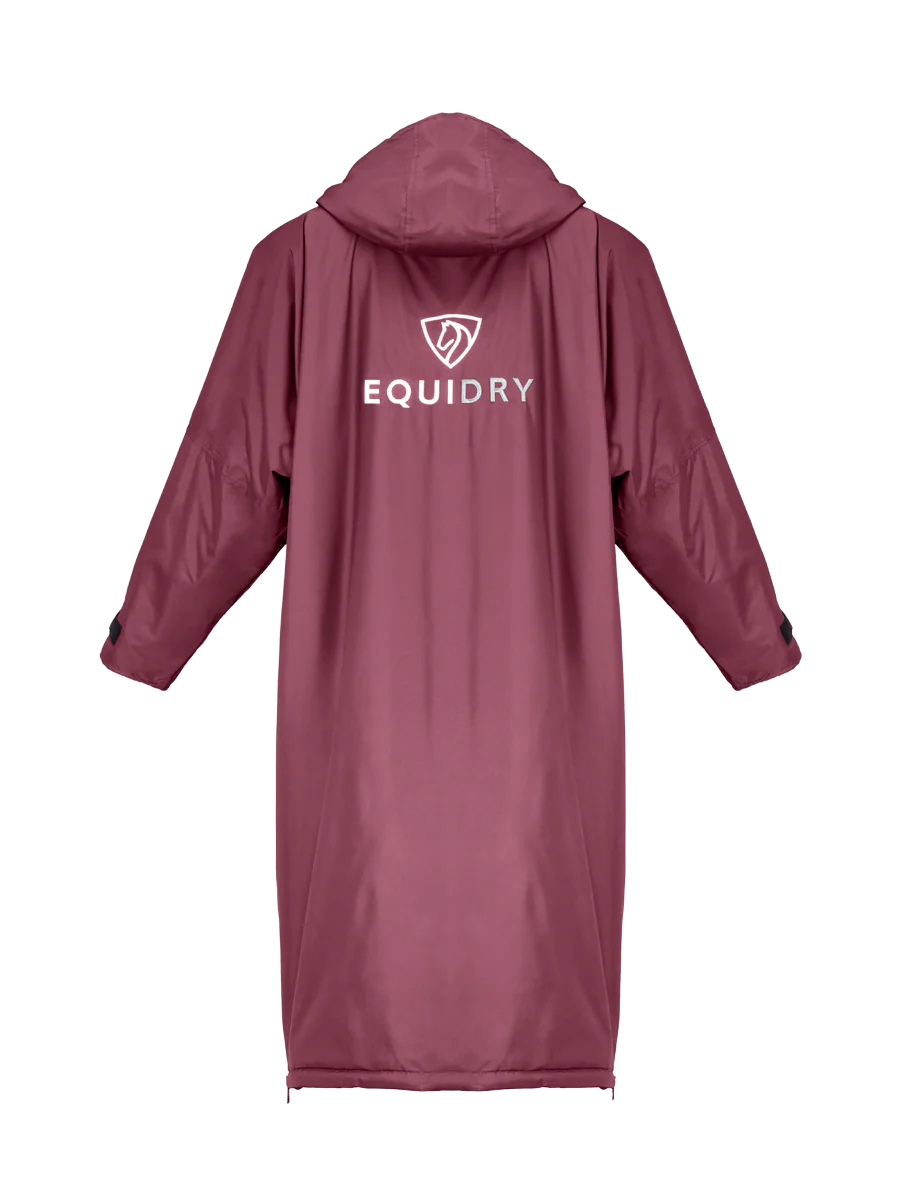 EquiDry Original Thick Fleece Coat - Plum & Grey