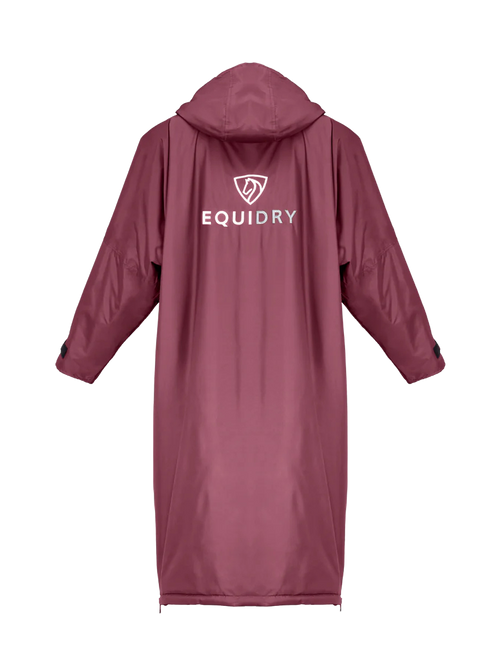 EquiDry Original Thick Fleece Coat - Plum & Grey