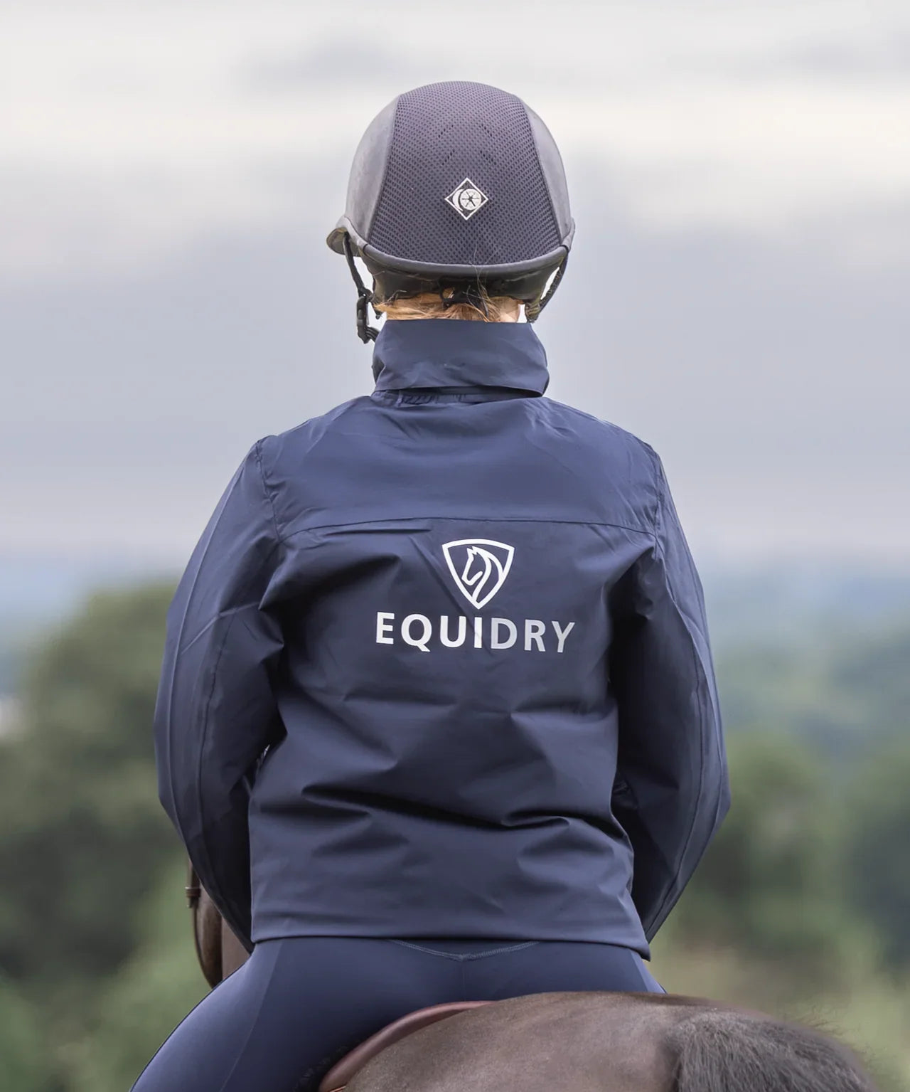 EquiDry Unisex Nimbus Pack Away Jacket - Navy