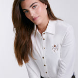Sport Piqué Button Down Shirt - Natural White