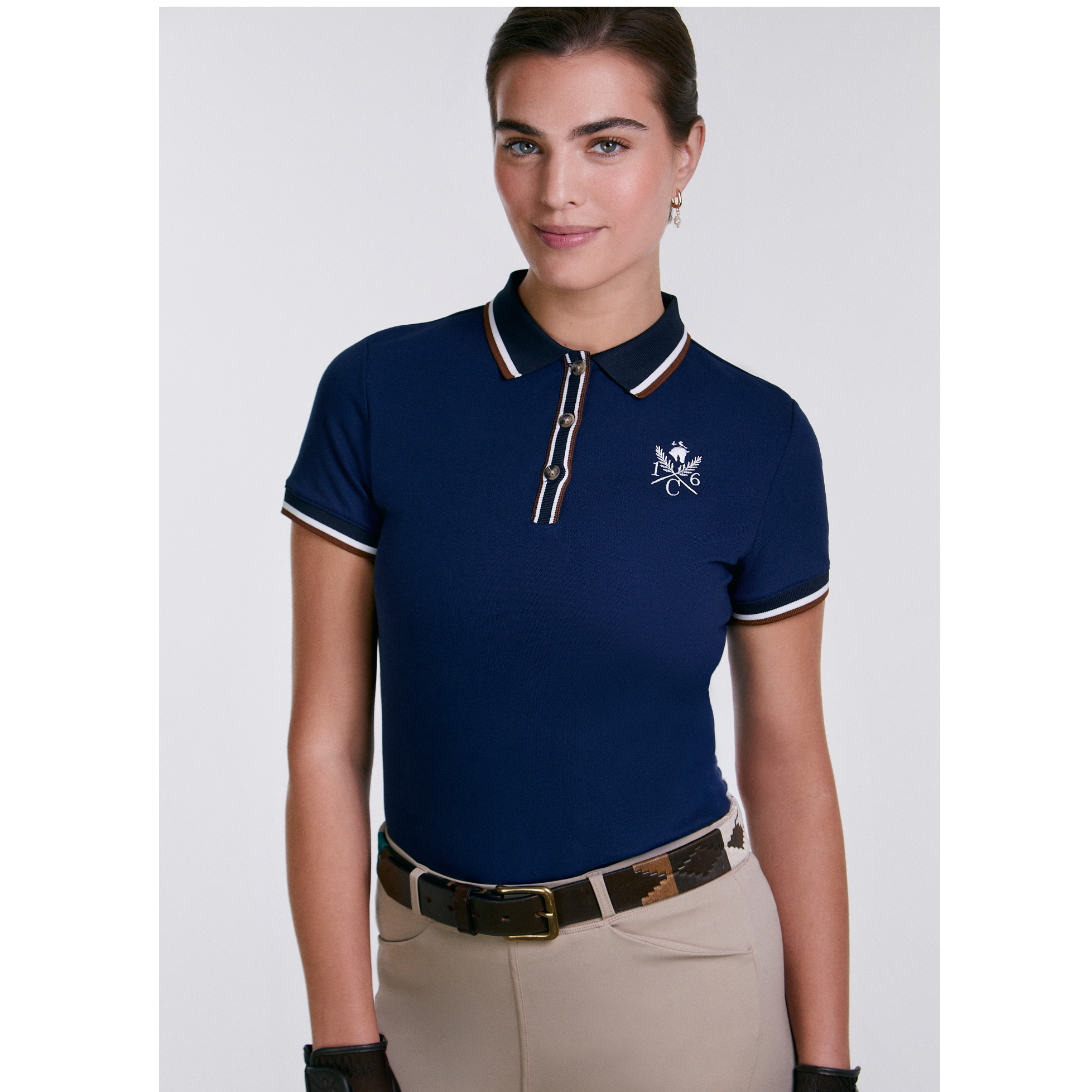 Sport Piqué Polo Shirt, Navy