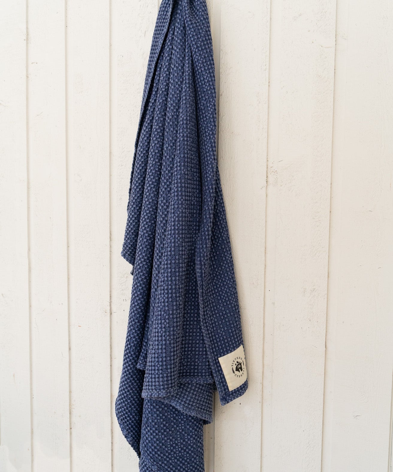 Cotton Waffle Horse Drying Towel, Indigo