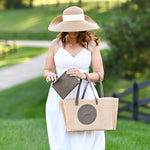 Tucker Tweed Equestrian Leather Handbags Barn to Beach Tote