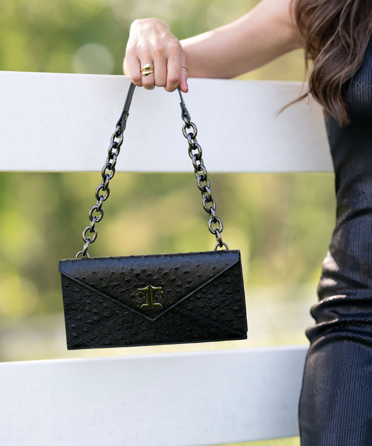 Tucker Tweed Equestrian Leather Handbags Cor De Star Clutch