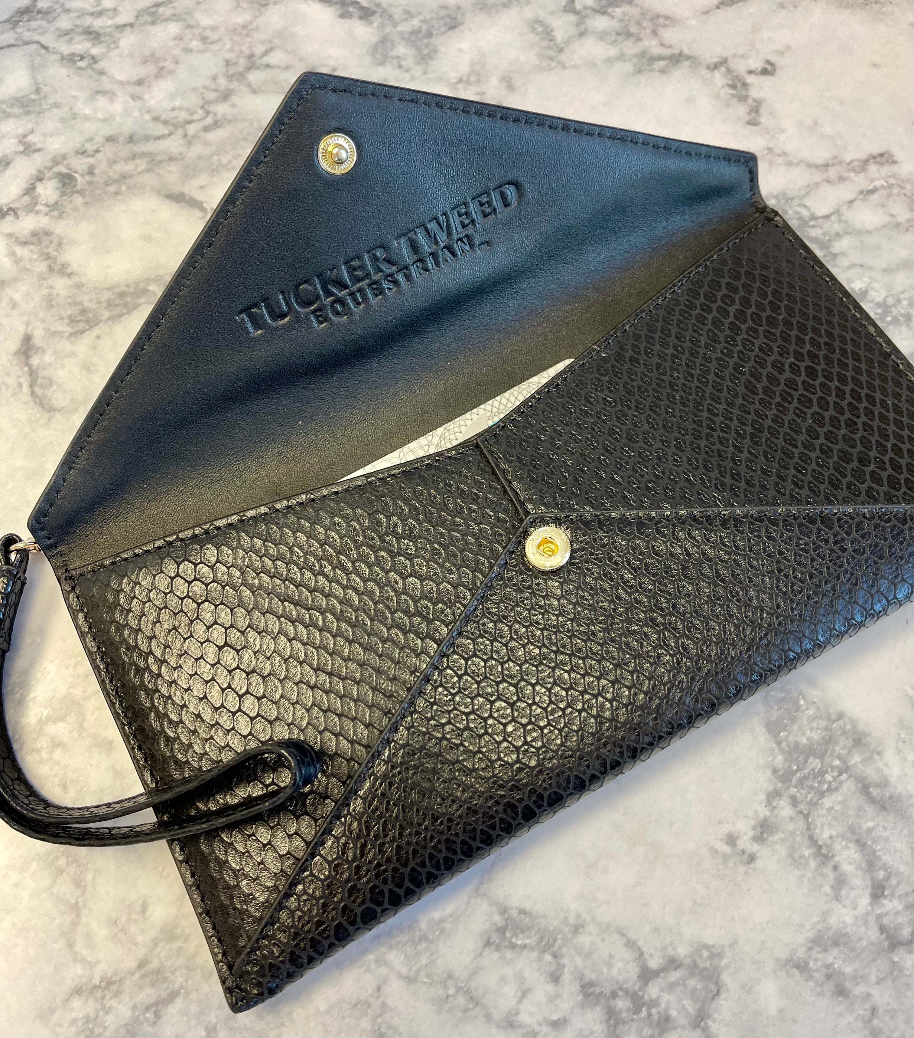 Tucker Tweed Equestrian Leather Handbags Cor De Star Clutch