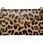 Tucker Tweed Equestrian Leather Handbags Leopard Cor De Star Clutch