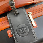 Tucker Tweed Equestrian Leather Luggage Tags