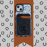 Tucker Tweed Equestrian Leather Mini Cell Wallet