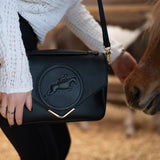 Tucker Tweed Equestrian Leather Handbags Madelyn Crossbody - Gold