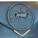 Tucker Tweed Equestrian Leather Handbags Dressage Madelyn Crossbody- Gold