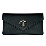 Tucker Tweed Equestrian Leather Handbags Black Solid/Gun Metal Logo Stablemate