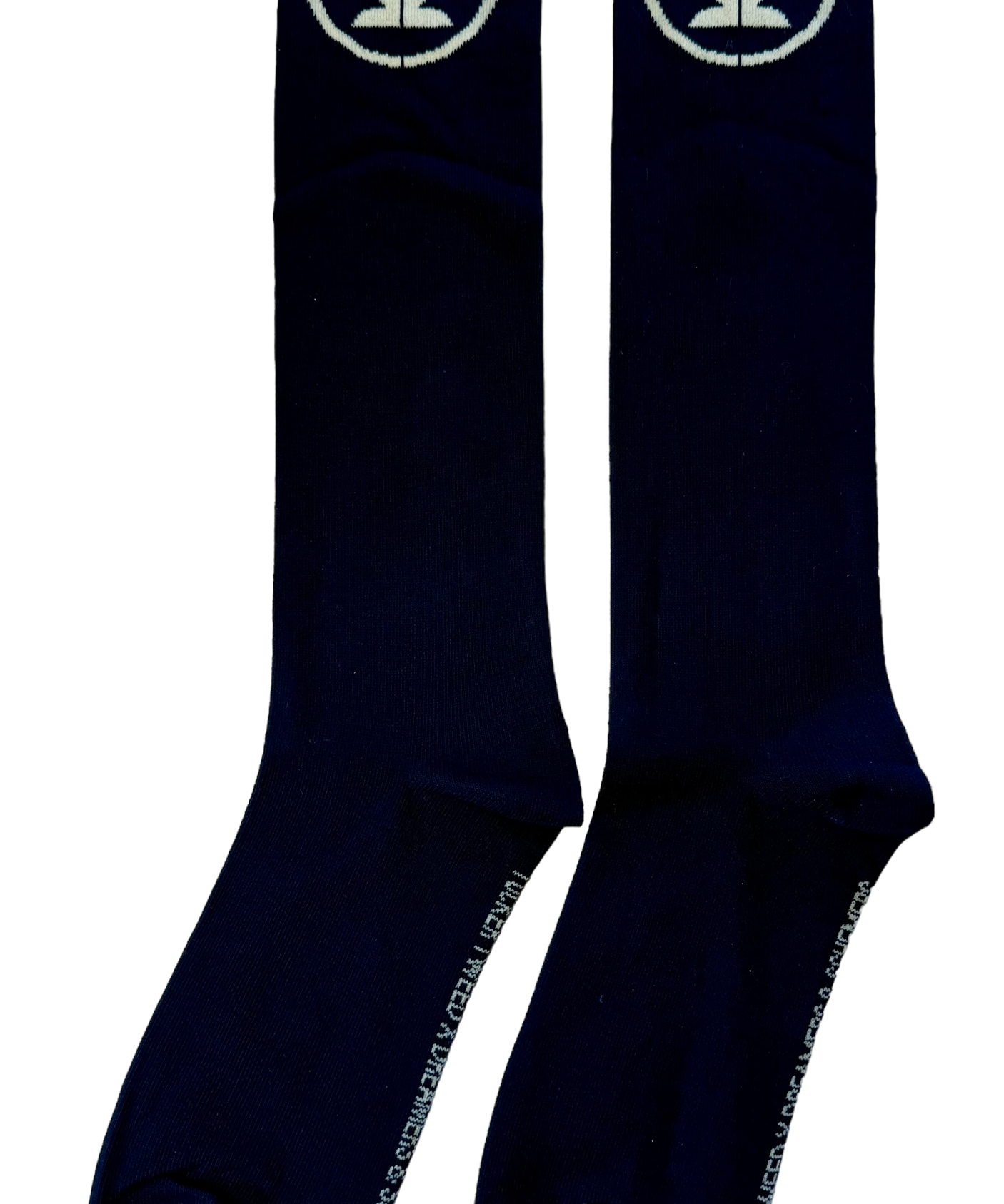 Tucker Tweed Equestrian Apparel Black Large Logo Tall Sock Tucker Tweed Equestrian D&S Signature Boot Socks