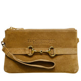 Tucker Tweed Equestrian Apparel & Accessories Wellington Wristlet Milk Chocolate Suede Edition
