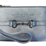 Tucker Tweed Equestrian Silver Wellington Wristlet, MOVING SALE Discount
