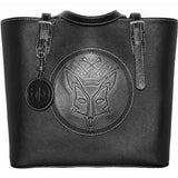 Tucker Tweed Leather Handbags Black The James River Carry All: Foxhunting