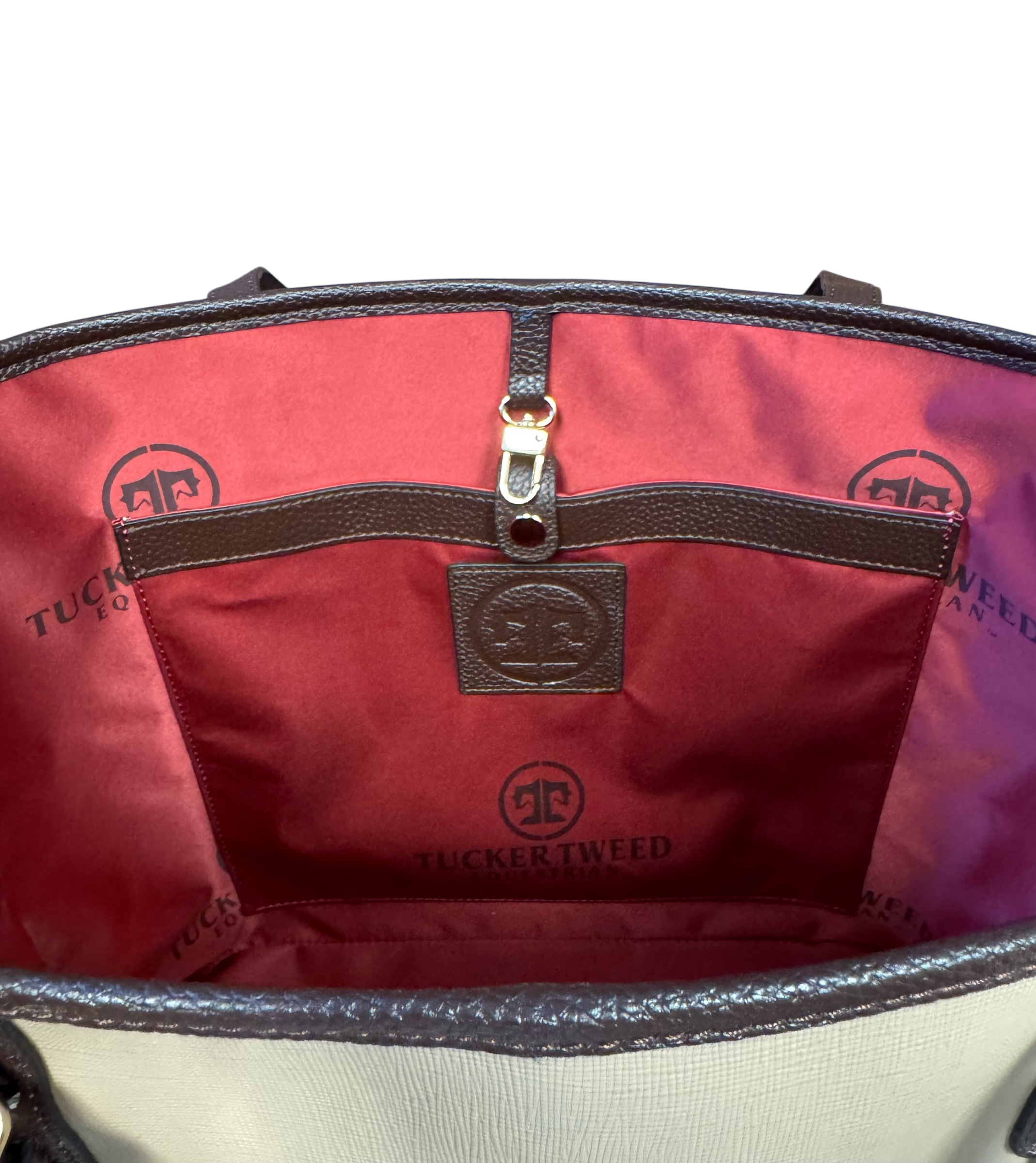 Tucker Tweed Leather Handbags The James River Carry All: Hunter/Jumper