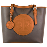 Tucker Tweed Leather Handbags Espresso/Chestnut The James River Carry All: Signature
