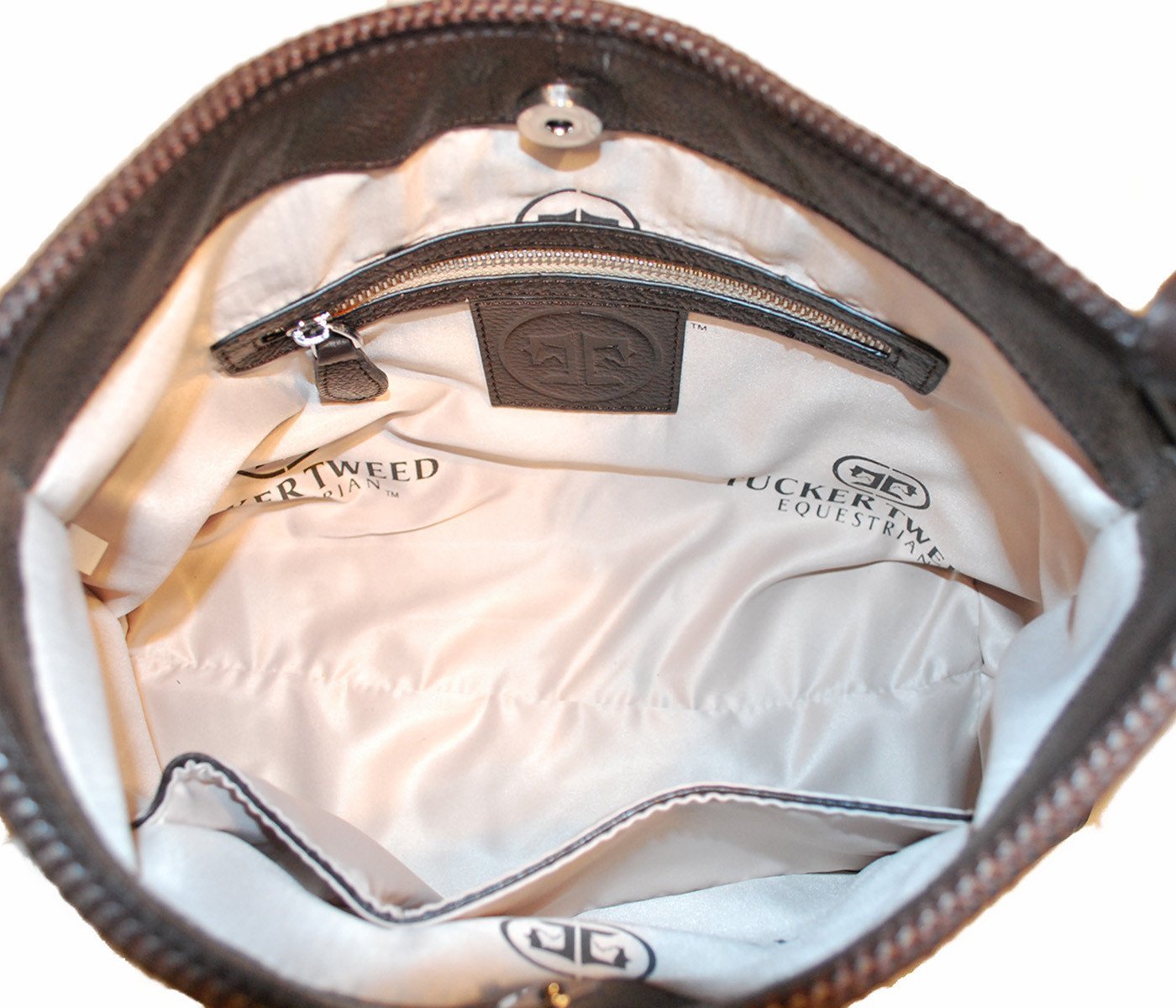 Tucker Tweed Leather Handbags The Tweed Manor Tote: Foxhunting