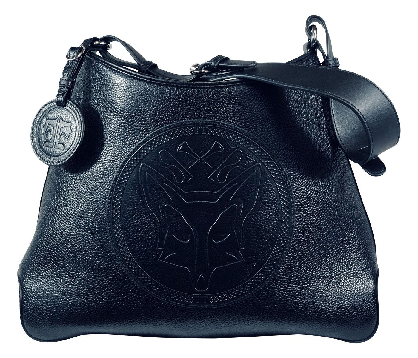 Tucker Tweed Leather Handbags Black / Foxhunting The Tweed Manor Tote: Foxhunting