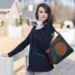 Tucker Tweed Leather Handbags The Tweed Manor Tote: Signature