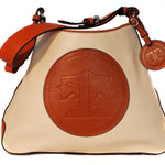 Tucker Tweed Leather Handbags Ivory/Chestnut / Signature The Tweed Manor Tote: Signature