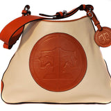 Tucker Tweed Leather Handbags Ivory/Chestnut / Signature The Tweed Manor Tote: Signature