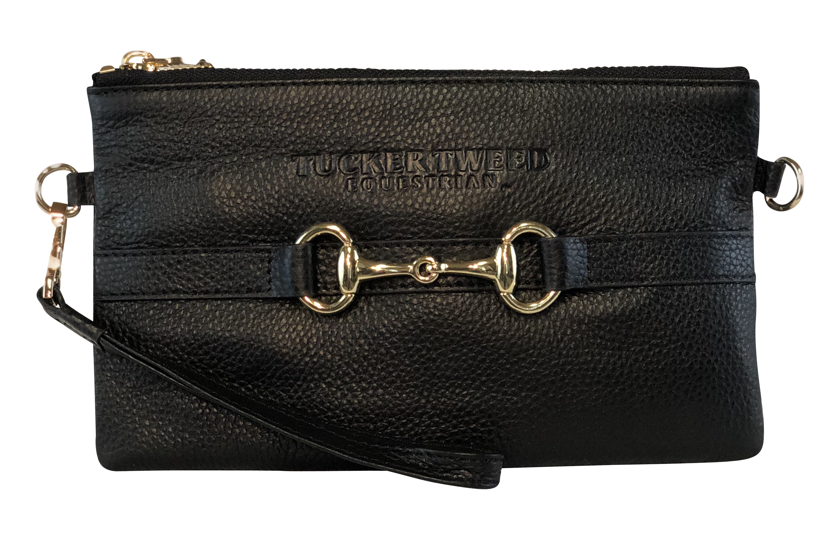 Tucker Tweed Leather Handbags Black The Wellington Wristlet