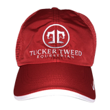 Tucker Tweed Apparel  Red/White Tucker Tweed Equestrian Embroidered Hat