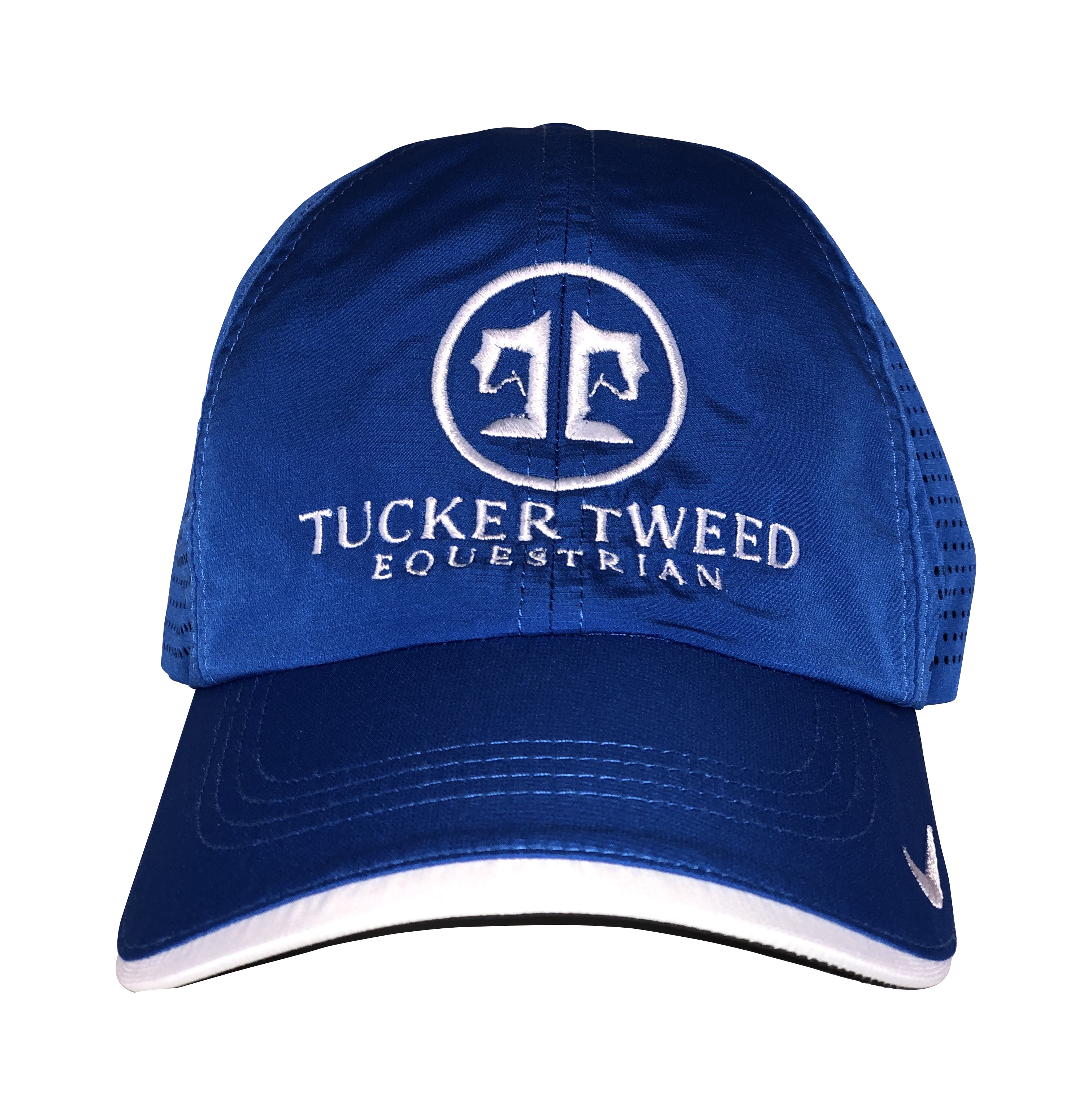 Tucker Tweed Apparel  Royal Blue/White Tucker Tweed Equestrian Embroidered Hat