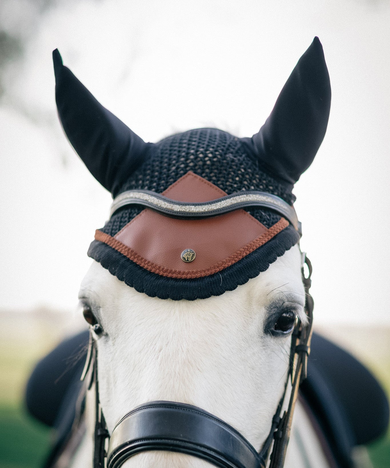 Fly Veil, Black & Cognac